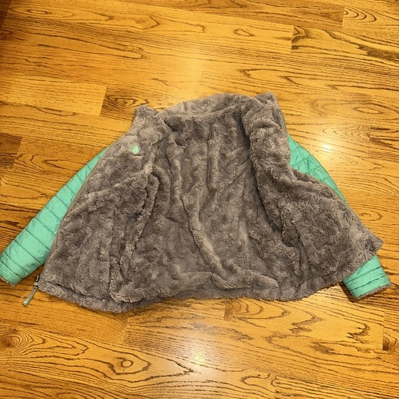 Girls Reversible NORTH FACE Puffy Jacket - size 14/16 (L) - Picture 6 of 10